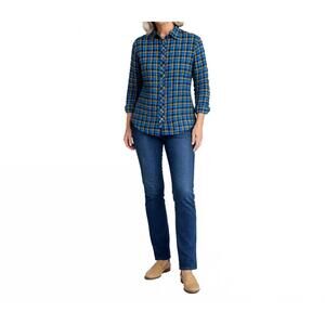 NEW TULIP CLOTHING maven button front shirt in gatwick flannel